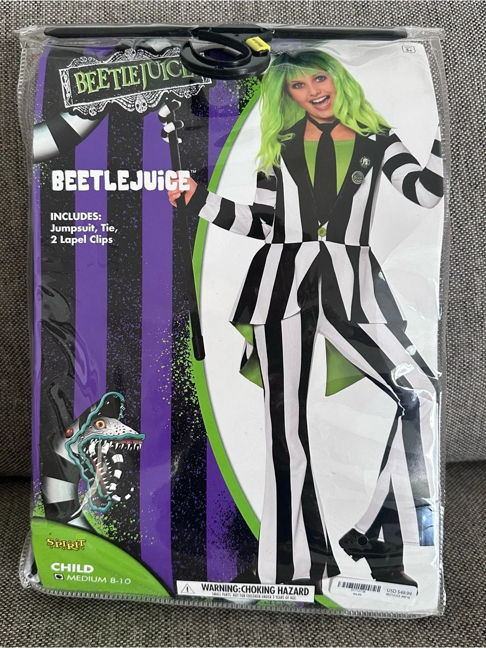 Girls Beetlejuice costume NEW